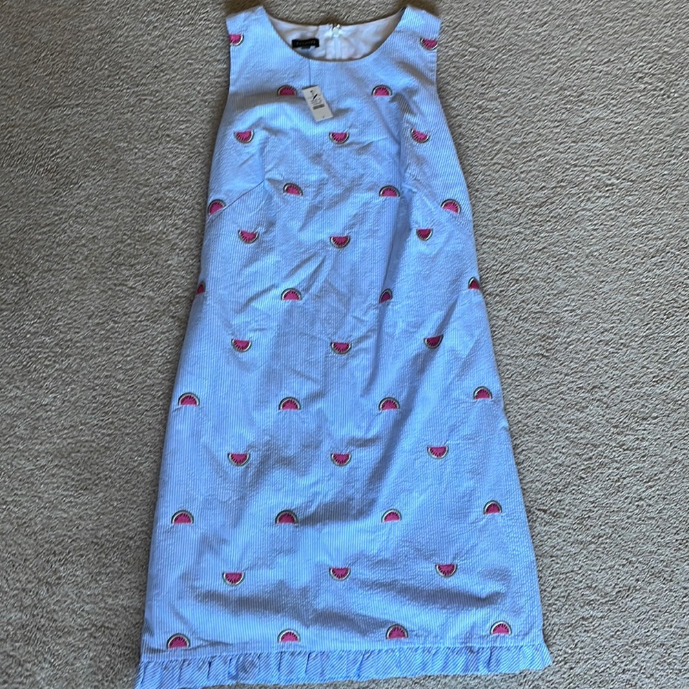 NWT Seersucker watermelon dress.